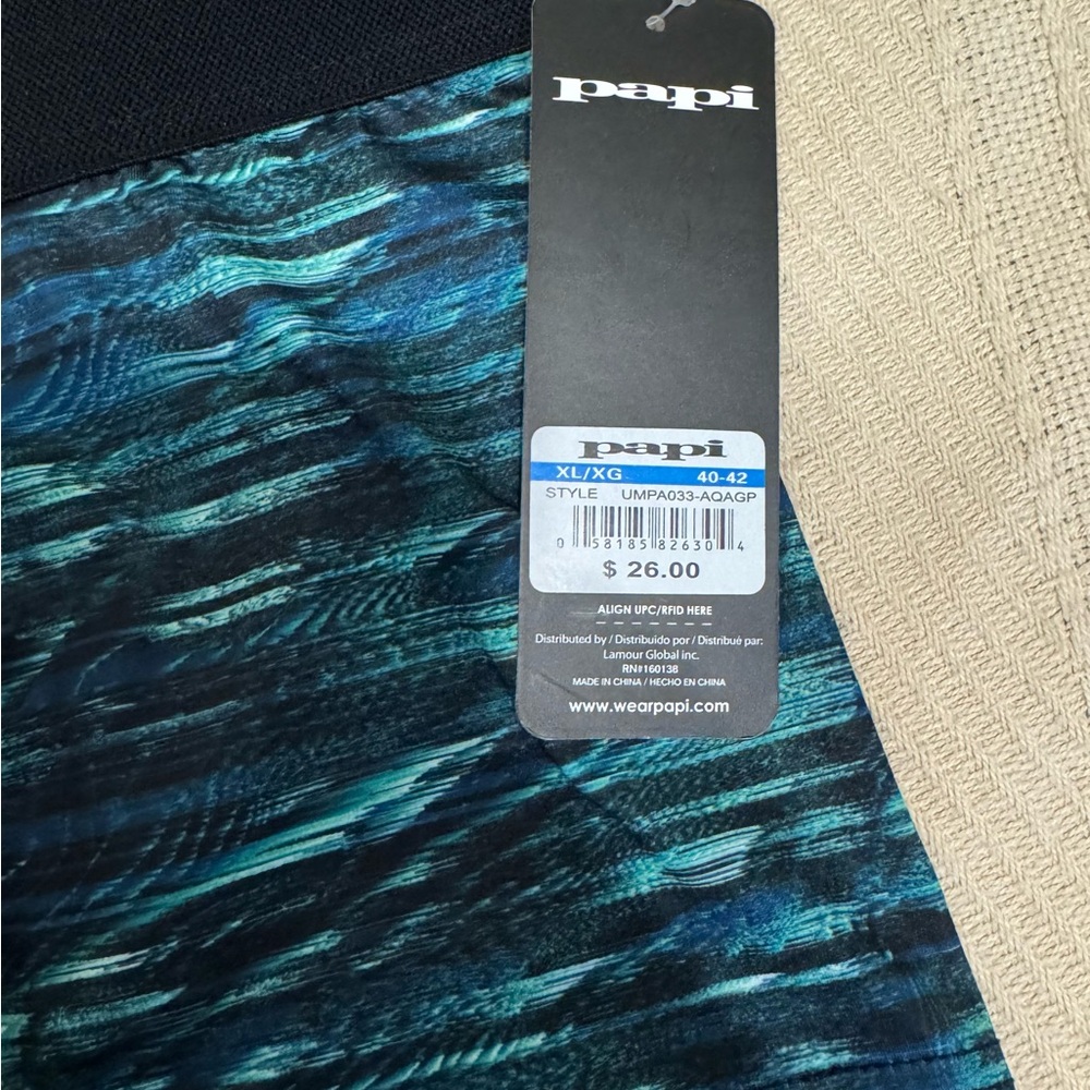 Papi Blue Patterned boxer brief - Picture 2 of 4